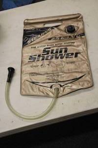 lot 539 image: Stearns Sun Shower 2.5-Gallon Portable Camp Shower Water Bag