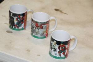 lot 564 image: Lot of (3) Minnesota Wild Hockey Collectors Coffee Mugs