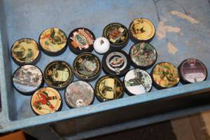 lot 563 image: (16) Assorted Minnesota Wild Collectors Hockey Pucks and (1) Golf Ball