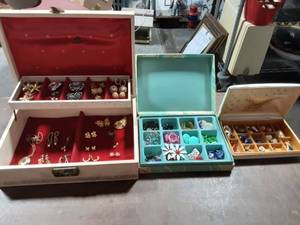 3-Jewelry Boxes With Contents