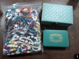 2-Jewelry Boxes & Bag Of Random Jewelry