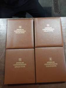 4-Albums Of America Commemorative Collections Stamps 1982-1985, 1984-1985, 1975-1976, 1977-1978