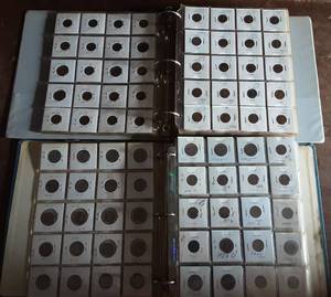 2- Home Made Albums Of Mostly Lincoln Cents (500 In All)-Some Indian Heads & Nickels