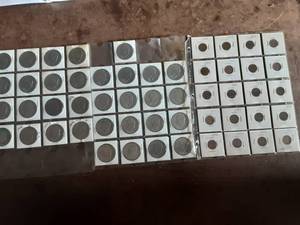 2-Pages Of Ike Dollars (33 Pcs) & Page Of 20-Indian Head Cents Random Dates