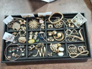 Vintage Jewelry, Brooches, Bracelets, Earrings, More