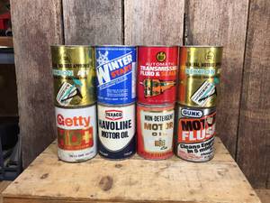 lot 104 image: 8 Vintage Quarts Motor Oil - Transmission - Fluids - All Full