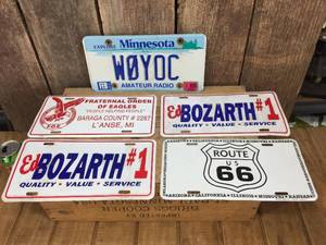 lot 165 image: Vintage License Plate - Advertiser Place Holders