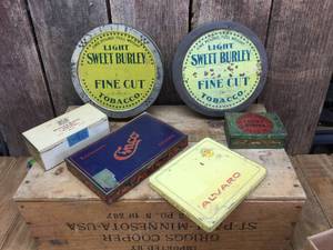 lot 168 image: Group Vintage Cigarette - Tobacco Tins