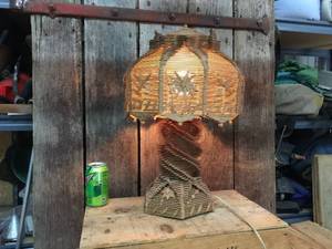 lot 210 image: Far Out Folksy MCM Popsicle Lamp - Look This Up