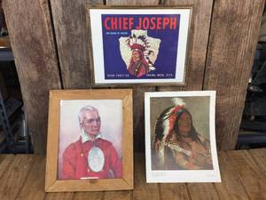 lot 229 image: 3 Pictures Native American Chiefs