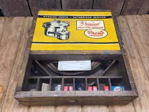 lot 242 image: 1940s National Presto Pressure Cooker PartsService Kit