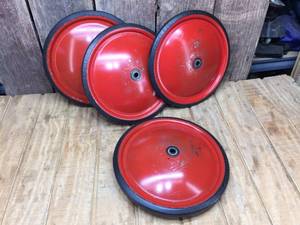 lot 243 image: Un-B-Lievable Set of 4 Official Soap Box Derby Tires