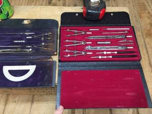 lot 246 image: 2 Vintage Germany Drafting Sets