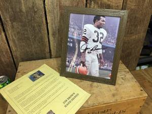 lot 258 image: Jim Brown Hand Signed Photo with DAO