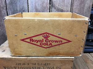 lot 270 image: Classic Royal Crown Cola Cardboard Crate
