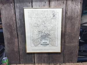 lot 277 image: Framed Re-Issue 1874 Map of Ramsey County