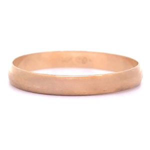 Classic 3mm Wide Band Ring in 14k Yellow Gold