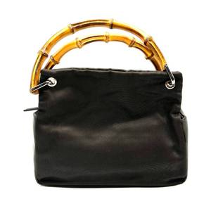 Gucci Brown Bamboo Nylon x Leather Bag - Authentic $750 Retail