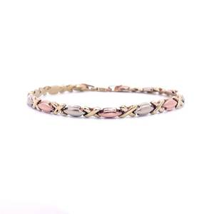 Gold XOXO 7 Braclet in Three Colors of 10k Gold $799 Retail