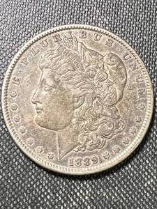 1889 US MORGAN SILVER DOLLAR