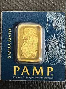 1 GRAM .999 PURE GOLD PAMP BAR