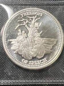 1 TROY OZ .999 FINE SILVER JOHNSON MATTHEY ROUND