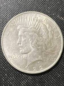 1922 US PEACE SILVER DOLLAR