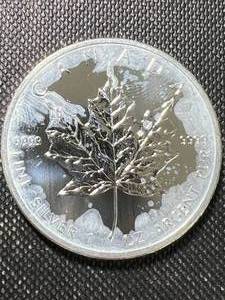 2013 CANADIAN MAPLE LEAF 1 TROY OZ .9999 FINE SILVER