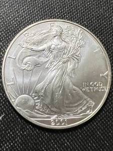 2001 AMERICAN SILVER EAGLE 1 TROY OZ .999 FINE SILVER