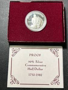 1982 US PROOF GEORGE WASHINGTON COMMEM HALF DOLLAR