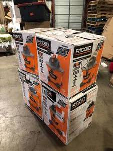 Lot of Assorted WetDry Shop Vacs Various Models and Conditions    Customer Returns See Pictures