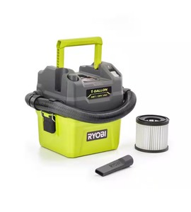 lot 37 image: Ryobi 18 V 1 Gallon Wet  Dry Vacuum