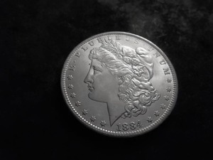 1884 O Morgan Silver Dollar