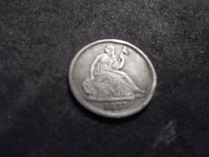 1837 Liberty Seated Half Dime No Stars