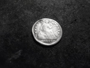 1857 Seated Liberty Half Dime