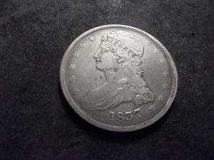 1837 Capped Bust Half Dollar With Reeded Edge