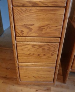 WOODEN FILE CABINET
