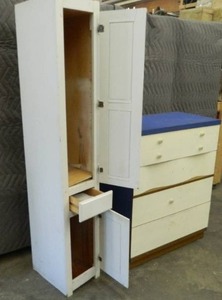 DRESSER AND BATHROOM CABINET