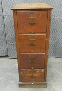 VERY VINTAGE WOODEN FILE CABNET