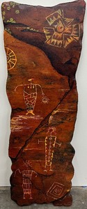 lot 7 image: Southwest Artwork Three Goddesses by Sandra Brestel