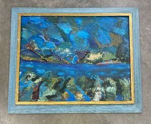 lot 5 image: Vibrant Vintage Orignal Painting by LaPollette