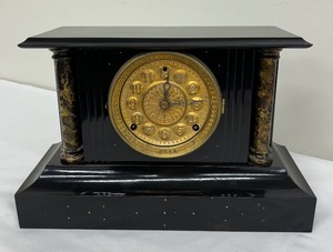 lot 111 image: Halted - Please contact affiliate - Antique FS Iron Mantle Clock