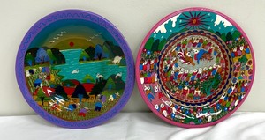 lot 54 image: Two Vibrant Decorative Platters