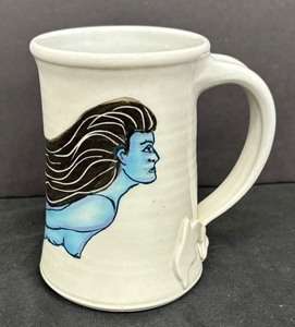 lot 93 image: Mermaid Motif Mug by Nels Linde