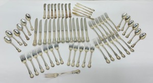 lot 9 image: Vintage Towle French Provincial Sterling Silver Flatware