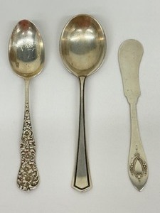 lot 100A image: Three Vintage Sterling Silver Utensils