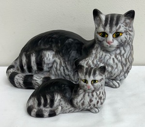 lot 105 image: Cute Cat Decorative Figurines from Portugal