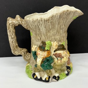 lot 127 image: Jolly Leprechaun Motif Pitcher by Fitz & Floyd