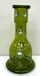 lot 150 image: Vintage Green Glass Hookah Carafe