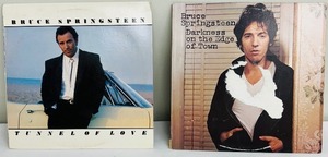 lot 57C image: Bruce Springsteen Tunnel of Love Record LP and Bruce Springsteen Darkness on the Edge of Town Record LP